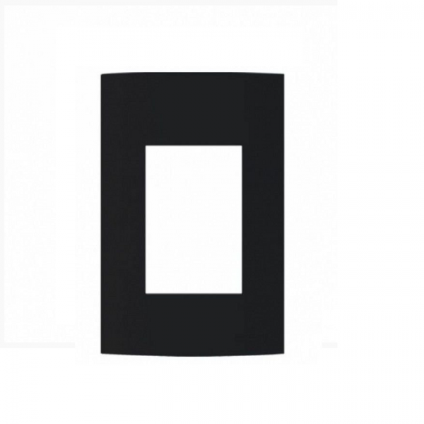 Placas 4×2” 3 postos horizontais– Ebony